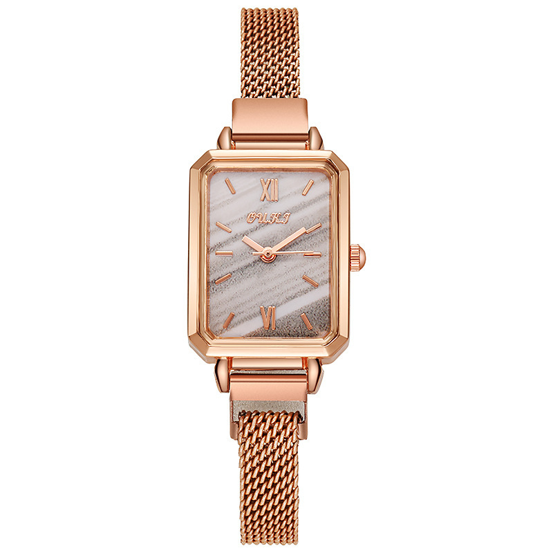 Watches |  Womens Octagon White Gold Mesh Watch Accessories Watches