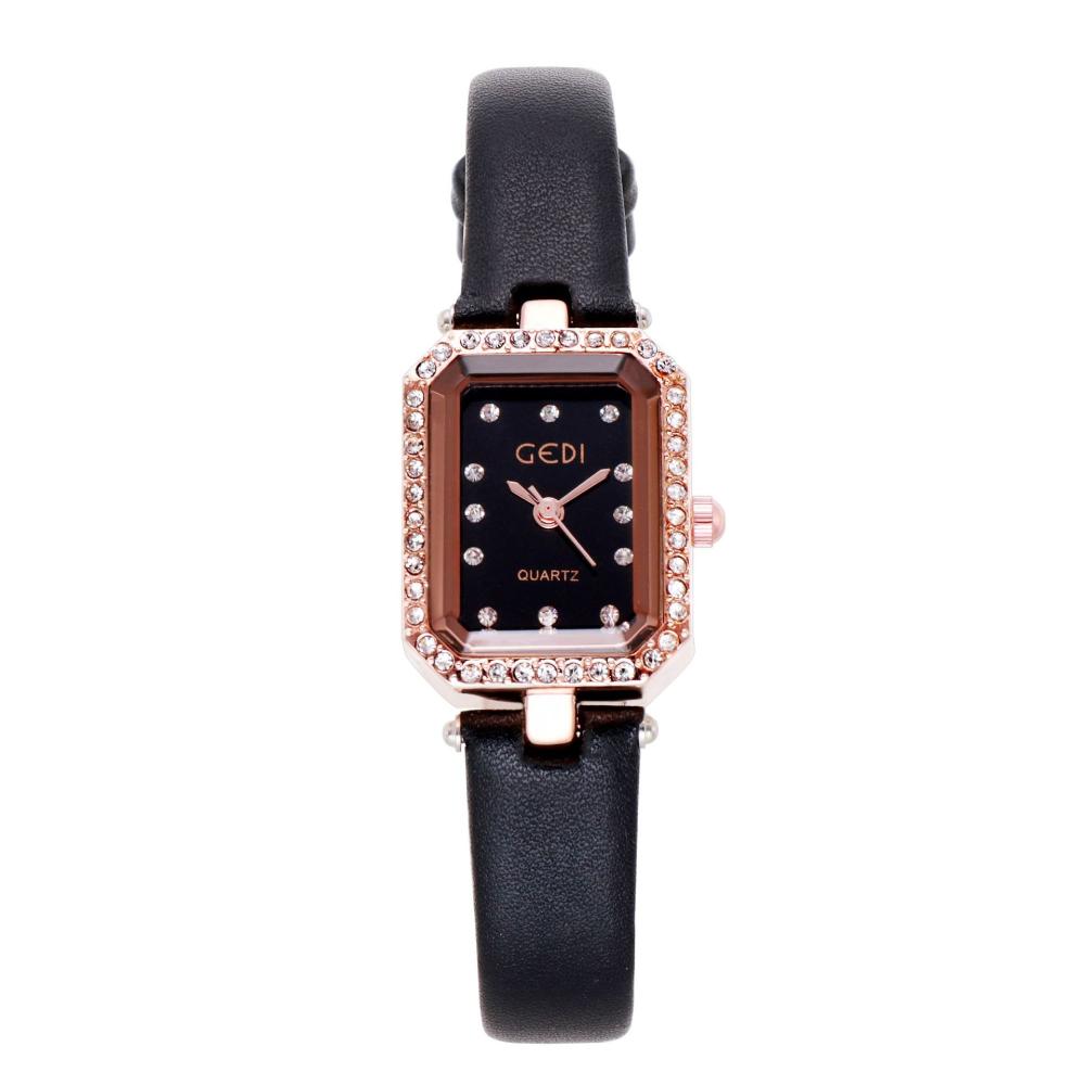 Watches |  Womens Tessye Black Leather Strap Accessories Watches