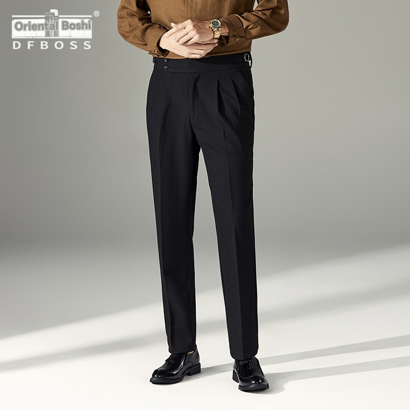 Trousers |  Mens Wool Modern Fit Satin Stripe Tuxedo Trousers Clothing Brown